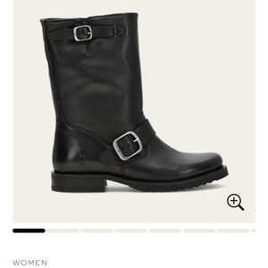 Frye Black Leather Veronica Boots
